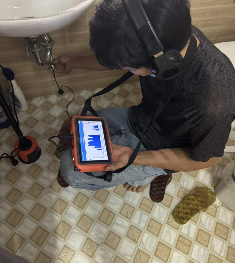 Công nghệ siêu âm – Giải pháp tối ưu phát hiện rò rỉ điện nước âm